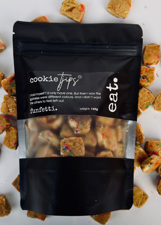 cookie tjips. - funfetti