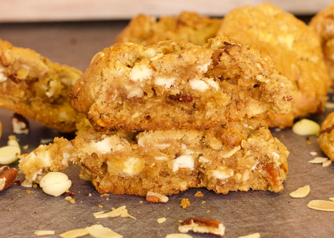 white choc & nut.